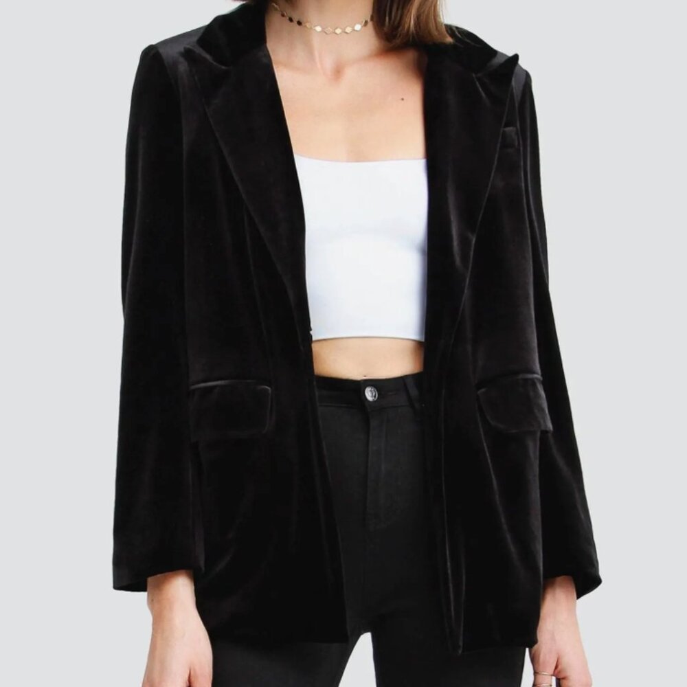 Black Velvet Blazer by Kenneth Cole